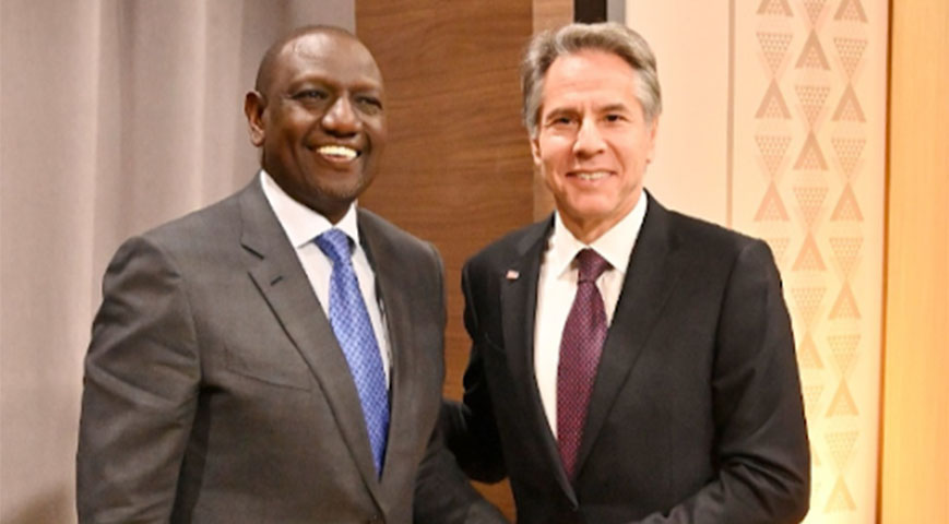 President Ruto and U.S. Secretary of State Antony Blinken